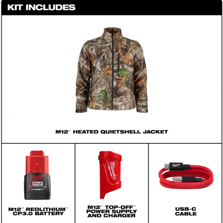 Milwaukee M101C M12™ Heated TOUGHSHELL™ Jacket with Battery - Camoflauge - Image 5