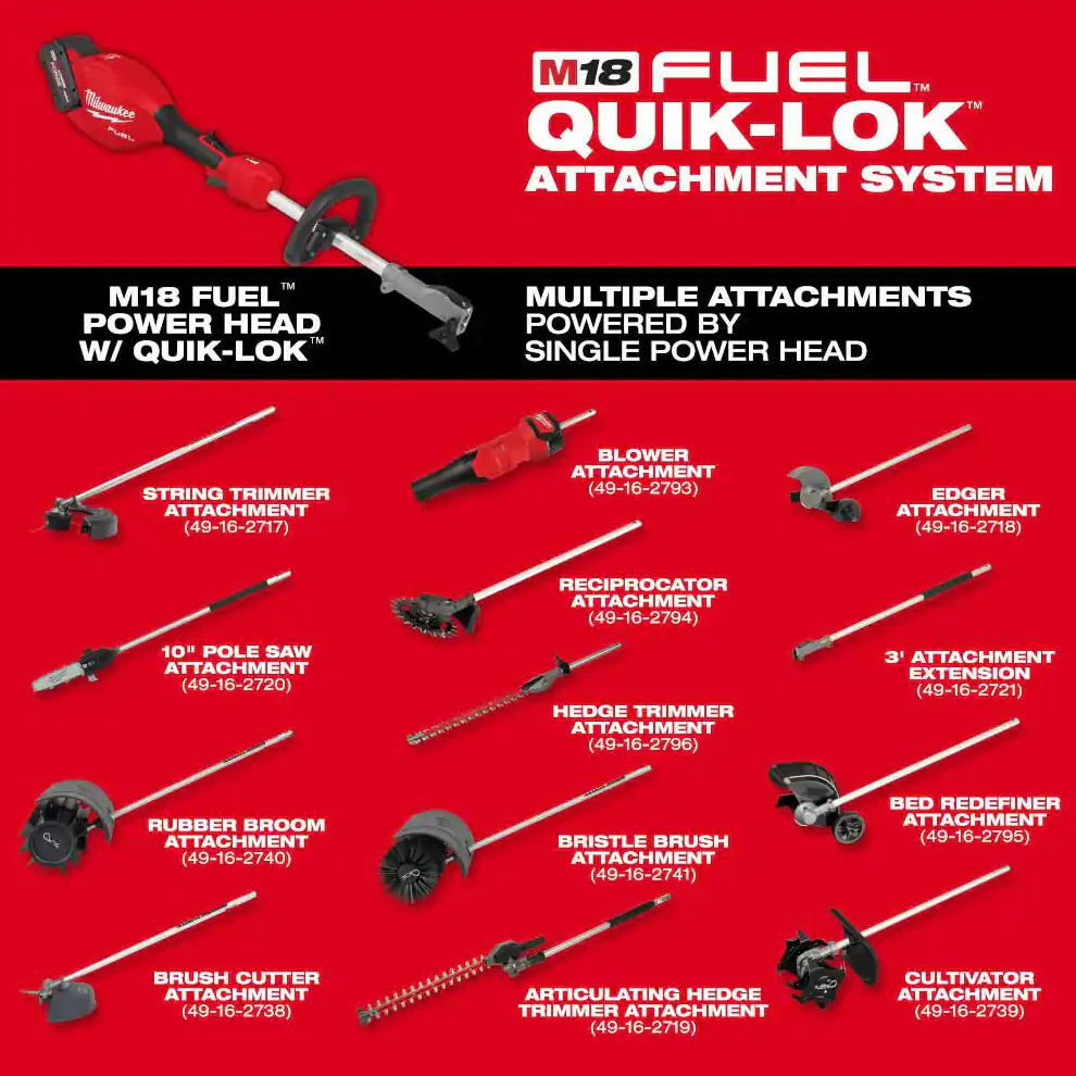 Milwaukee 3016-20PS M18 FUEL™ 10" Pole Saw w/ QUIK-LOK™ - Image 5