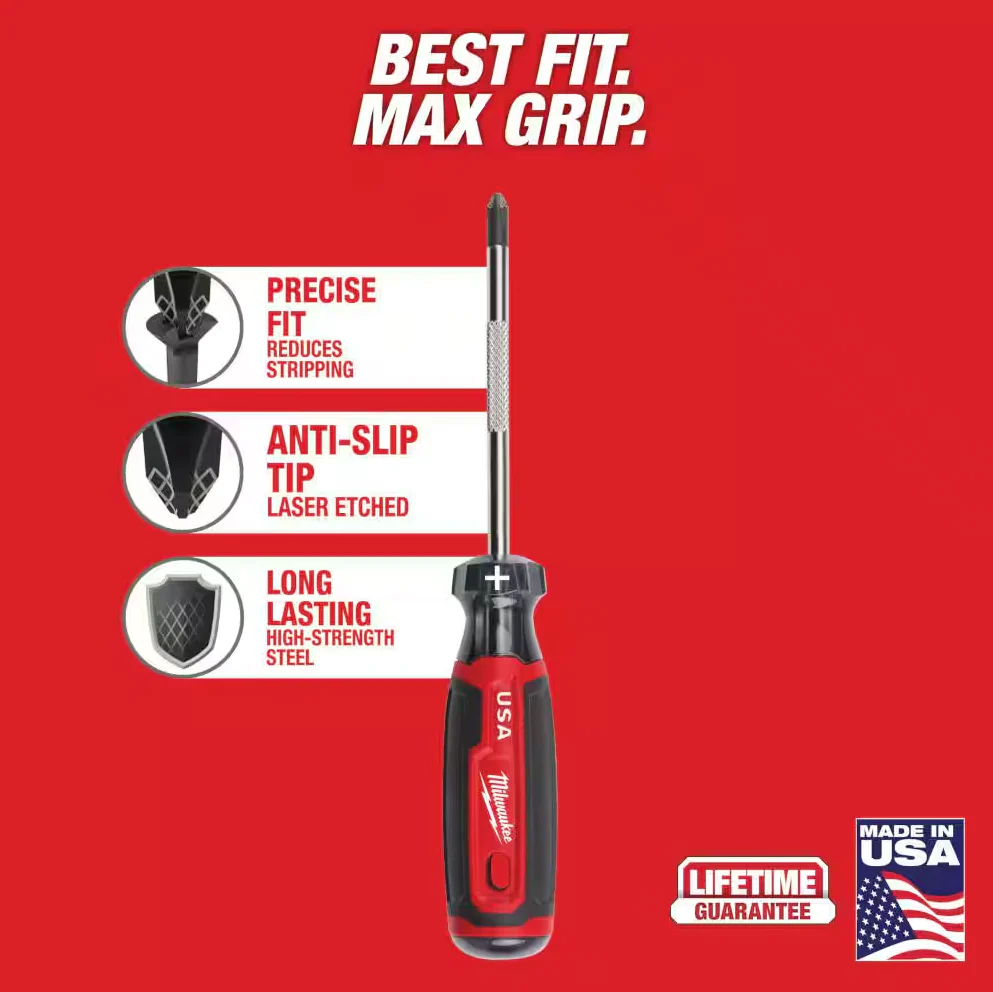 Milwaukee MT200-6 Cushion Grip Screwdriver Set, 6pc - Image 5