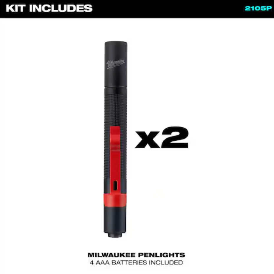 Miwaukee 2105P MILWAUKEE Penlight, 2 pack - Image 2