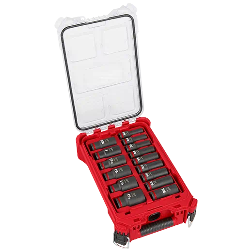 Milwaukee 49-66-6802 SHOCKWAVE Impact Duty™ 1/2" Drive SAE  Packout Set - 15pc - Image 2