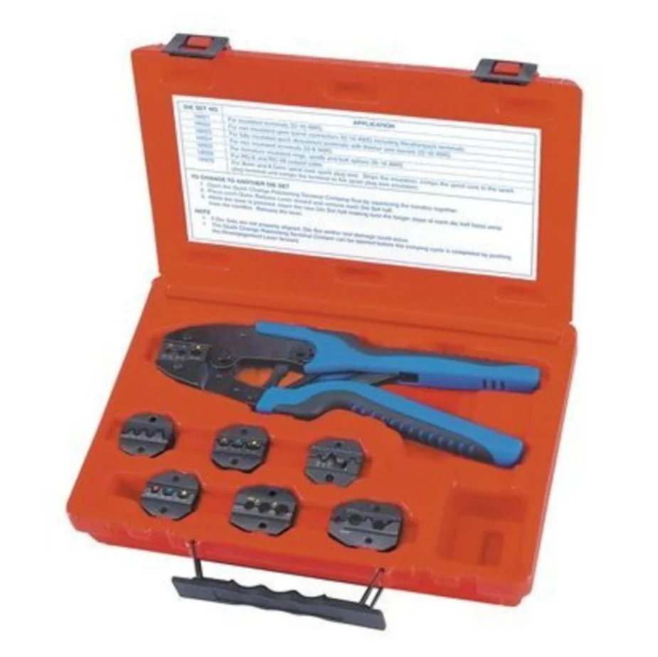 S & G Tool Aid 18960 Quick Change Ratcheting Terminal Crimping Kit
