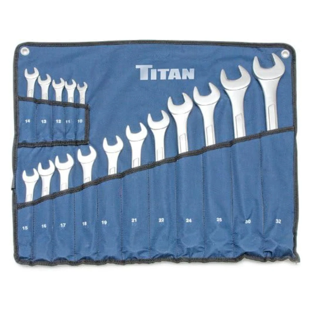 Titan Tools® 17330 Raised Panel Combination Wrench Set, Metric - 16PC - Image 2