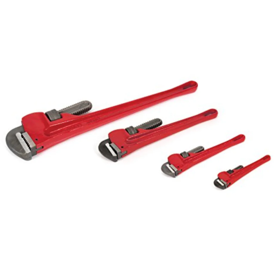 Titan Tools® 21304 4-Piece Heavy-Duty Straight Pipe Wrench Set - Image 2