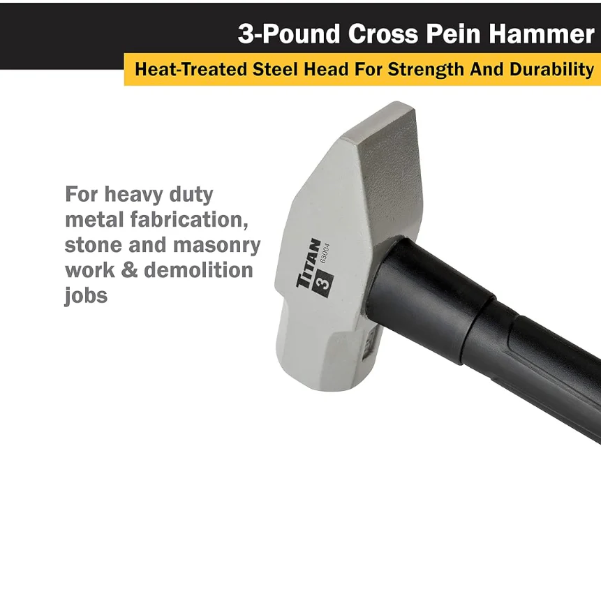 Titan Tools® 63004 Cross Pein Hammer, 3 lb. - Image 2