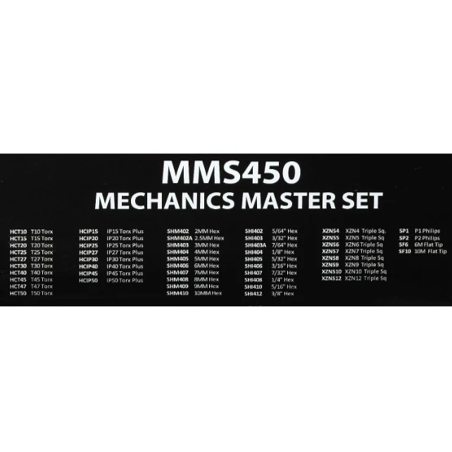 VIM Tools MMS450 Elite Mechanics Master Set, 1/4″ drive, 50pc - Image 2